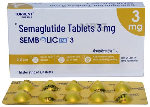 "NEW" [SEMABOLIC] 세마볼릭 세마글루타이드 3mg <10정, 30정, 60정> / 위고비, 오젬픽 동일 성분 복제 (사본)